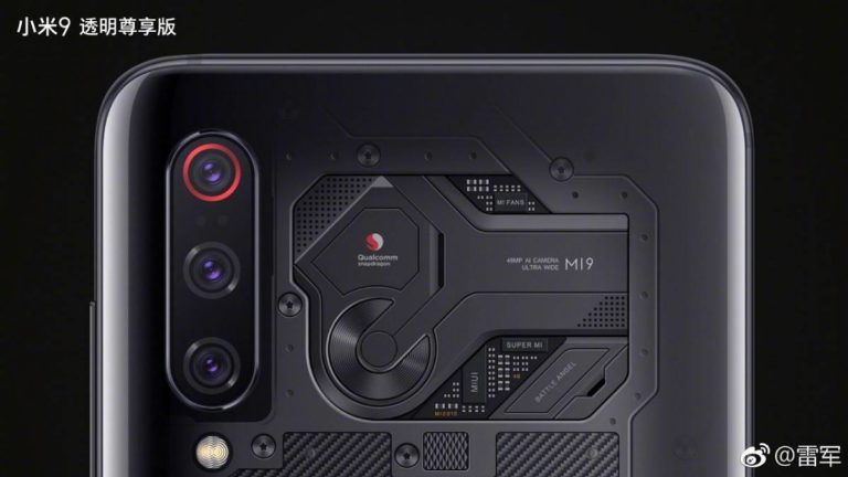Xiaomi Mi9 سيأتي بنسخة شفافة تحت اسم Alita Battle Angel (فيديو)