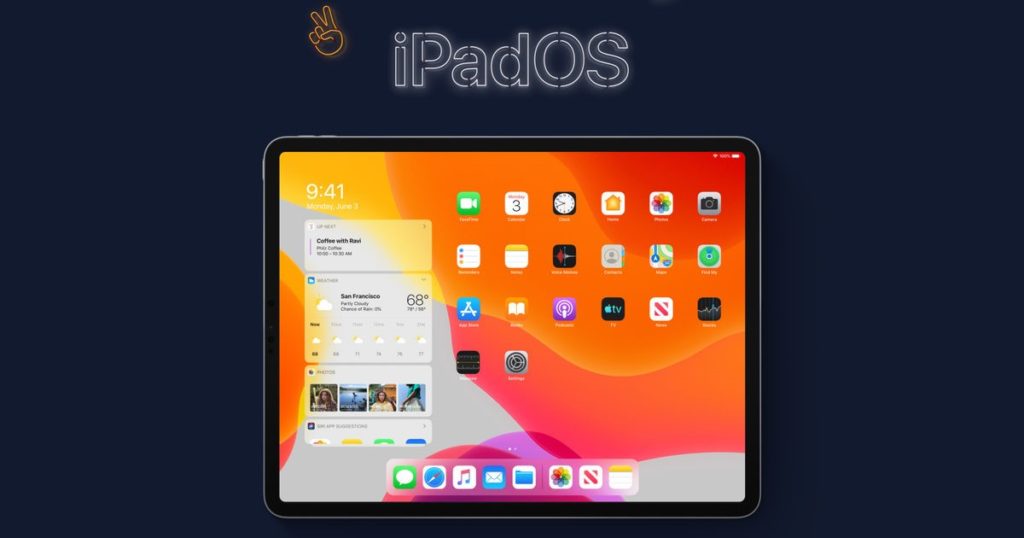 iPadOS نظام تشغيل خاص من آبل لحواسب iPad اللوحية iPadOS نظام تشغيل خاص من آبل لحواسب iPad اللوحية