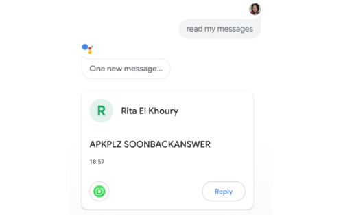 مساعد جوجل الصوتي Google Assistant .. أصبح بإمكانه قراءة وكتابة رسائل واتساب وتليجرام!