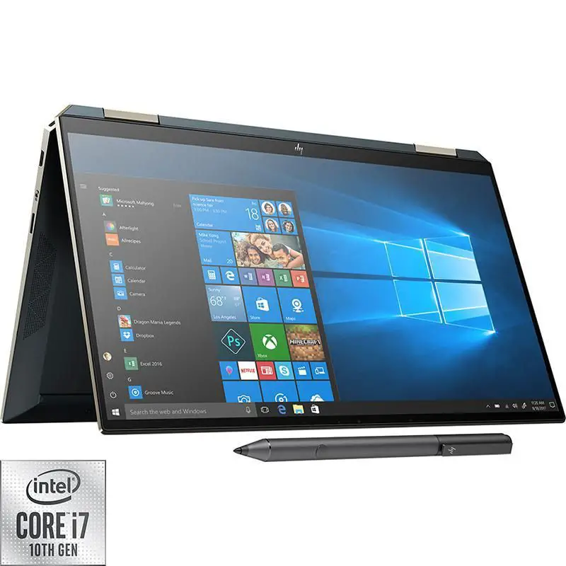 hp spectre x360 13-aw0017nx 2-in-1 laptop – convertible folder + pen (stylus)