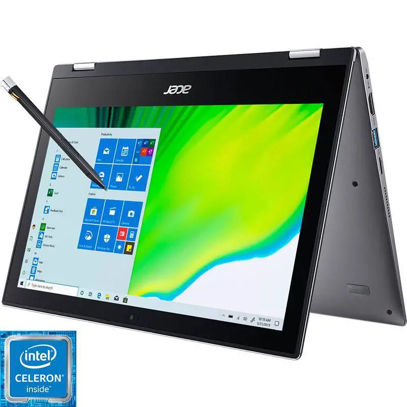 acer spin 1 sp111-34n 2-in-1 laptop – convertible folder + pen (stylus)