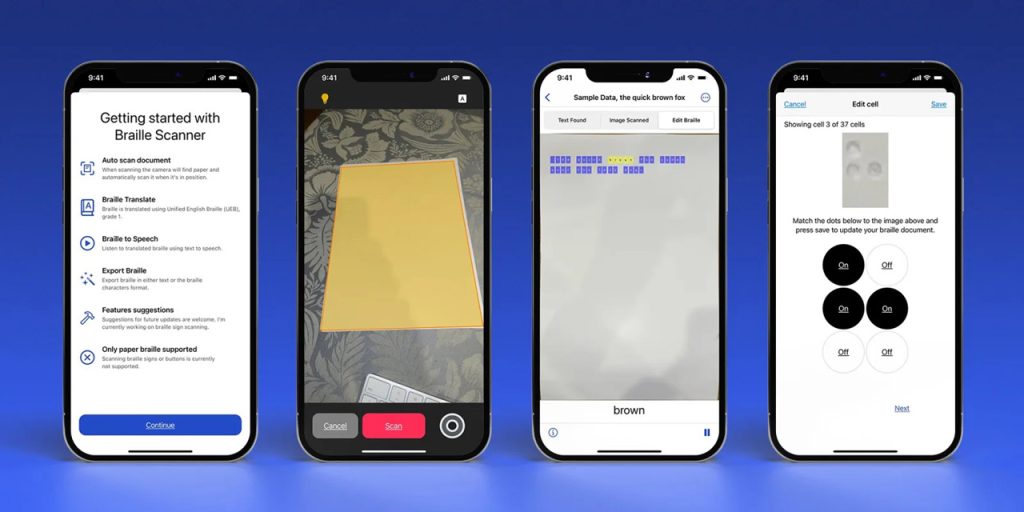 تعرّفوا على تطبيق Braille Scanner الجديد على Apple App Store .. المفيد لمن يعانون مشاكل بصرية لقراءة نصوص البريل بسهولة أكثر تعرّفوا على تطبيق Braille Scanner الجديد على Apple App Store .. المفيد لمن يعانون مشاكل بصرية لقراءة نصوص البريل بسهولة أكثر