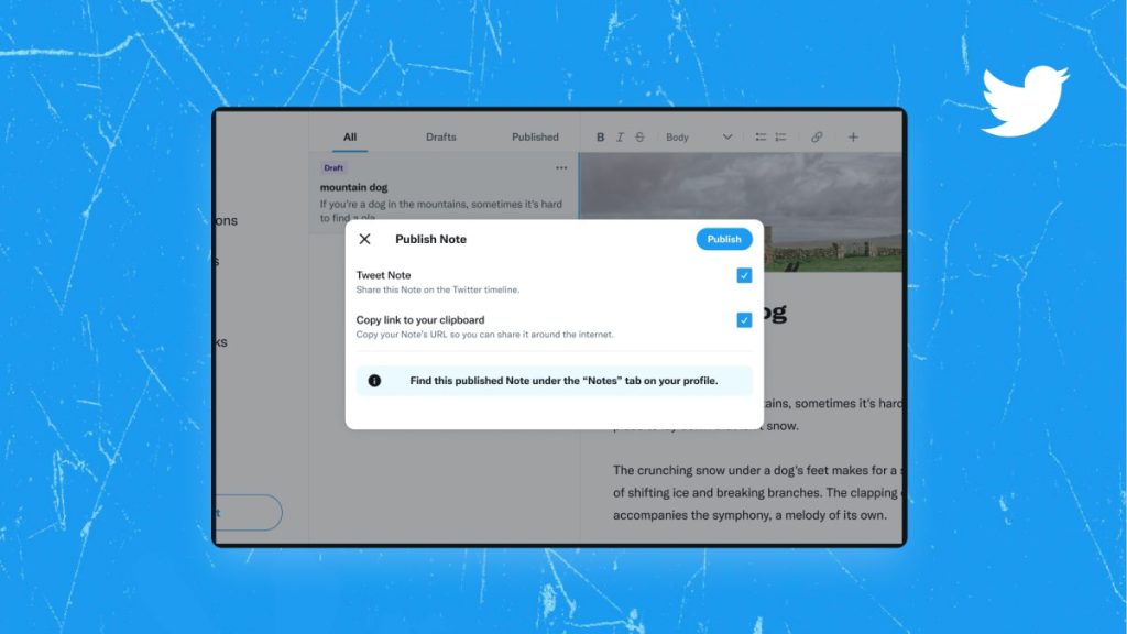 ملاحظات طويلة تصل إلى 2500 محرف.. تويتر يختبر ميّزة جديدة باسم Notes