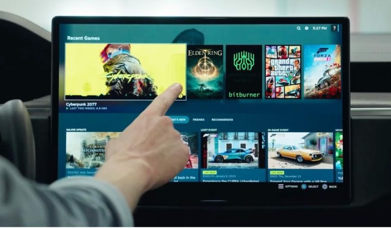 تحديث جديد على سيّارات Tesla حيث ستكون قادرة على تشغيل ألعاب متجر Steam!