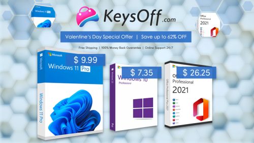 عروض وتخفيضات على Keysoff لنسخ Windows 10 , 11 ابتداءً من 6.22 دولاراً أمريكياً فقط 