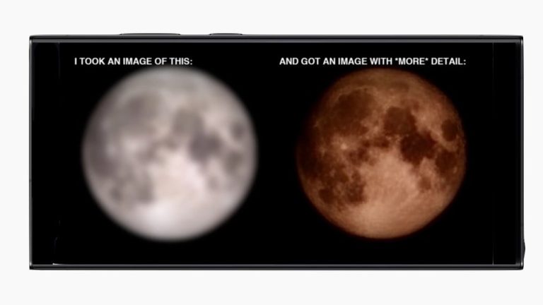 صور القمر الواضحة الملتقطة باستخدام أحدث هواتف Samsung Galaxy .. ما هي إلا خدعة !