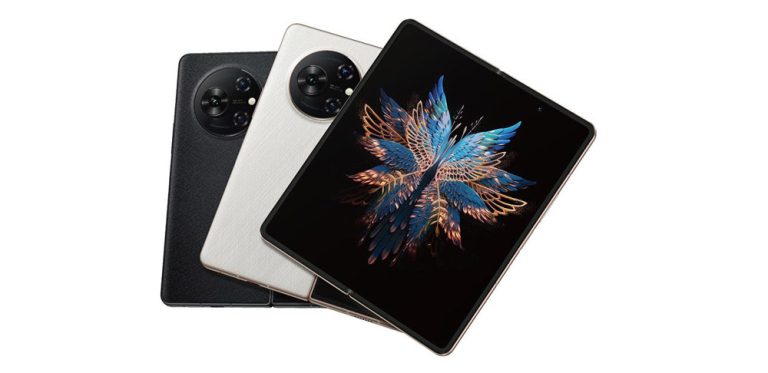 Tecno تكشف عن أول هاتف قابل للطي لها Phantom V Fold .. في MWC 2023 لمنافسة Galaxy Z Fold 4