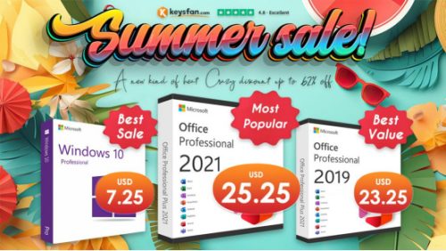 مبيعات الصيف في Keysfan: أوفيس 2021 Pro Plus مقابل 25.25 دولارًا هنا! يا لها من صفقة!