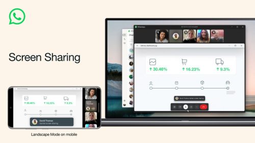 واتساب يدخل المنافسة مع Google Meet و Zoom من خلال دعم مشاركة الشاشة أثناء مكالمات الفيديو