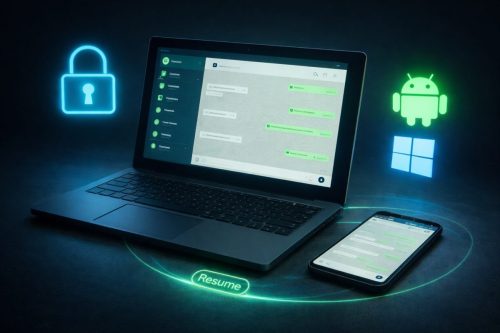 مايكروسوفت تختبر ميزة Resume لتطبيق واتساب على أندرويد