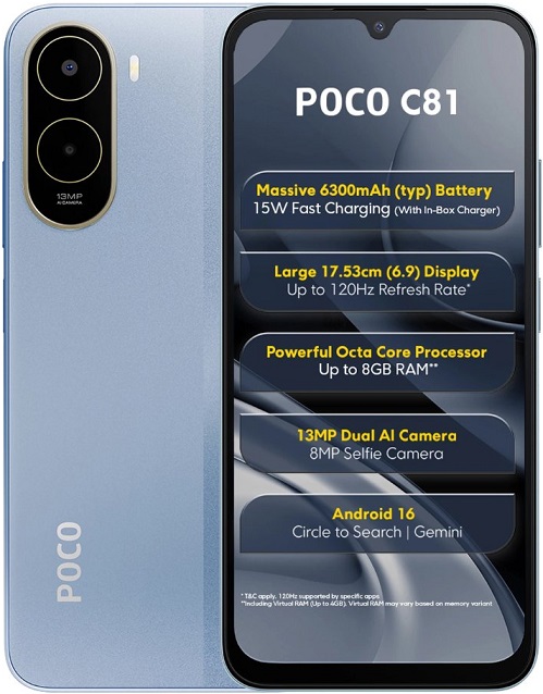 سعر و مواصفات Xiaomi Poco C81
