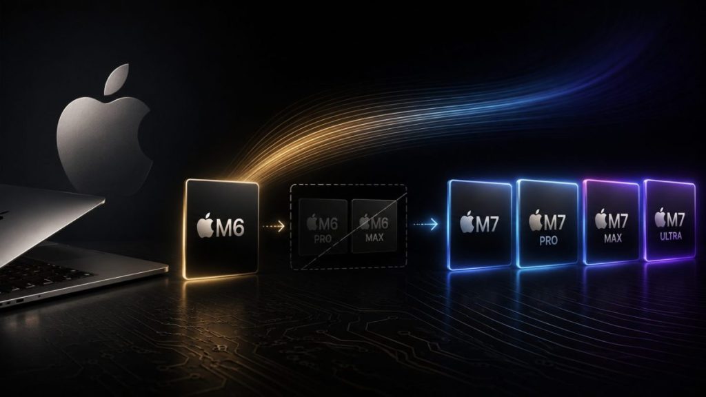 آبل قد تعيد صياغة خريطة معالجاتها وتستعد لتجاوز شرائح M6 Pro وM6 Max آبل قد تعيد صياغة خريطة معالجاتها وتستعد لتجاوز شرائح M6 Pro وM6 Max